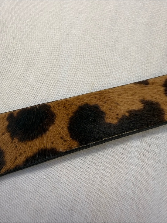 J. Crew Leopard Calf Hair Leather Belt E2335 main image 8